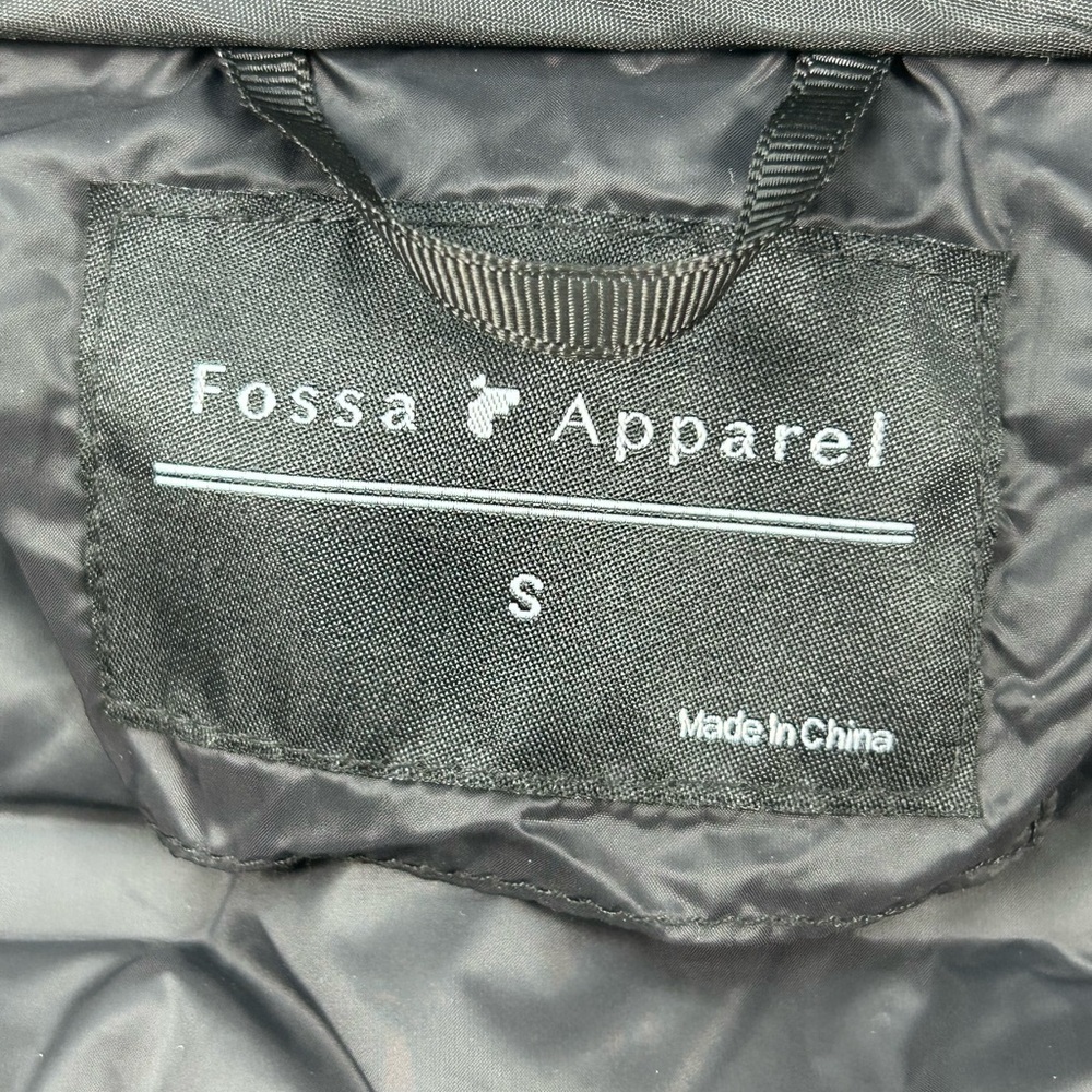 Fossa Apparel Hybrid Down Men Jacket Size S Black Lightweight Puffer New - Picture 12 of 16